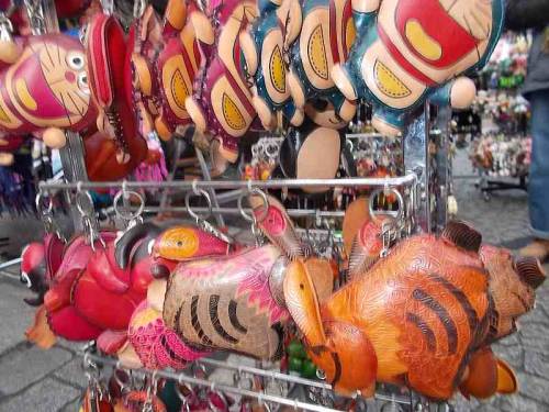 Funny animals  -  pendants - Christmas market offer, Wroclaw, Poland.