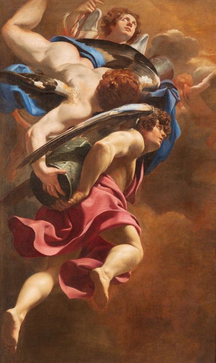 beyond-the-pale:  Simon Vouet (1590-1649) Angels Bearing the Column of the PassionSotheby’s