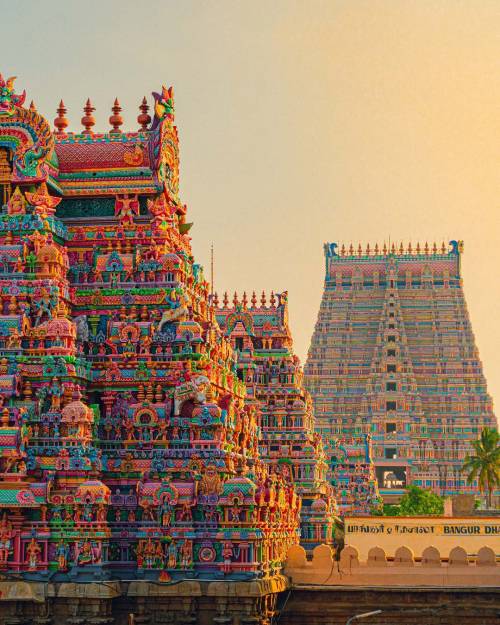 hinducosmos:Sri Ranganathaswamy Temple Srirangam, Tiruchirapalli, Tamil Nadu, India. (via Instagram: