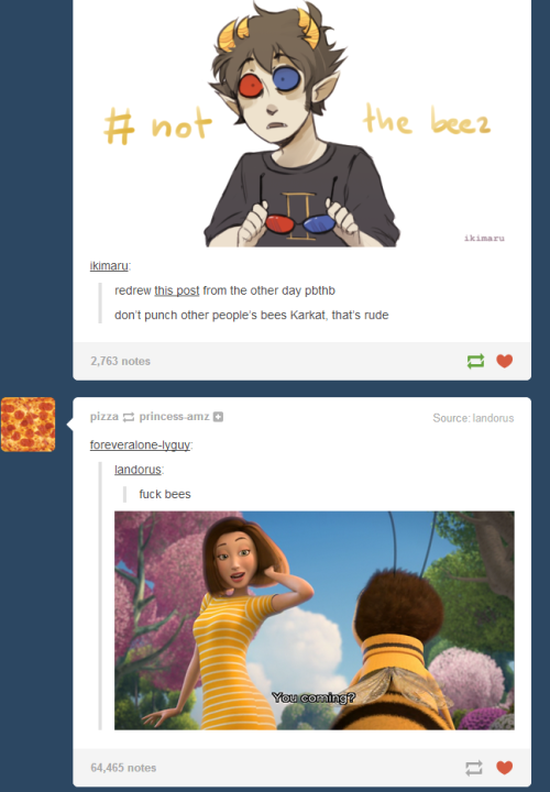 ikimaru:tricksters-mode: i have no idea why this is funny but it isheLP the bee posts are out of con