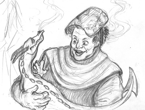 I just found some old Discworld sketches I never uploaded here! (GASP, for shame!) They’re from an o