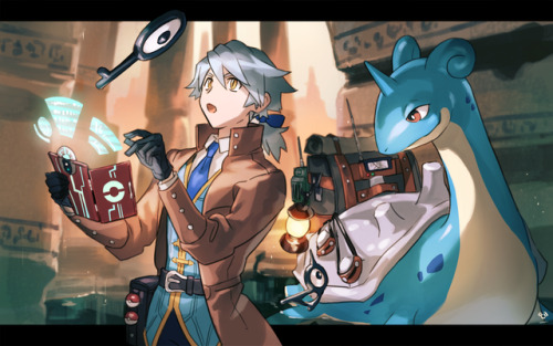 ポケモン+創作　その３・２匹のアンノーンに付きまとわれている遺跡研究者・サーカスモチーフのジムの花形マジシャン・天文台の研究技師な正体四天王・都市へ向かう道路でパートナーを散歩させるトレーナー持病の定