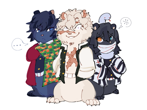 Obamitsu Fussing Over Muichiro, Sanemi & The Chipmunks, And Some Commissions