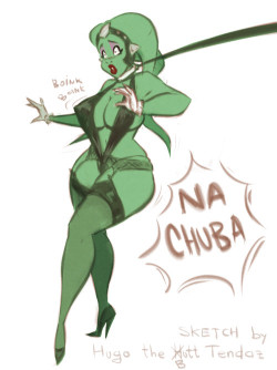 Oola - Star Wars - Na Chuba - Cartoon PinUp