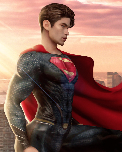 Vyn as SupermanThis is late, but last Simblreen post~ Superman costume by queenroyalblackOriginal me