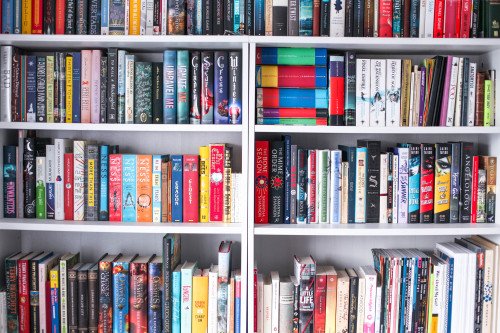 foureyesorbooks: Goodbye 2016 shelves, time to reorganise so the 30 books stacked on the floor can f