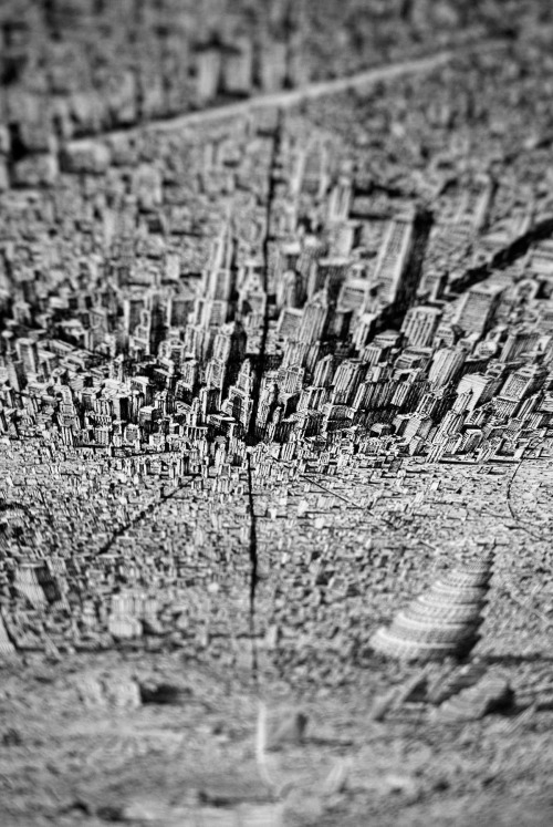 itscolossal: Jaw-Dropping Pen and Ink Cityscapes That Seem to Sprawl into Infinity by Ben Sack