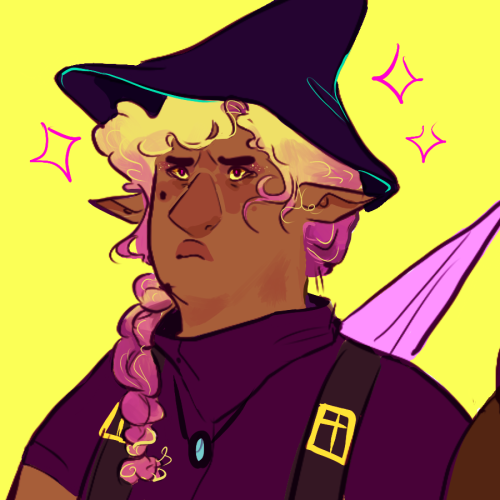 keplercryptids: smelters: real quick taako icon from the last thing i posted [image description: a d