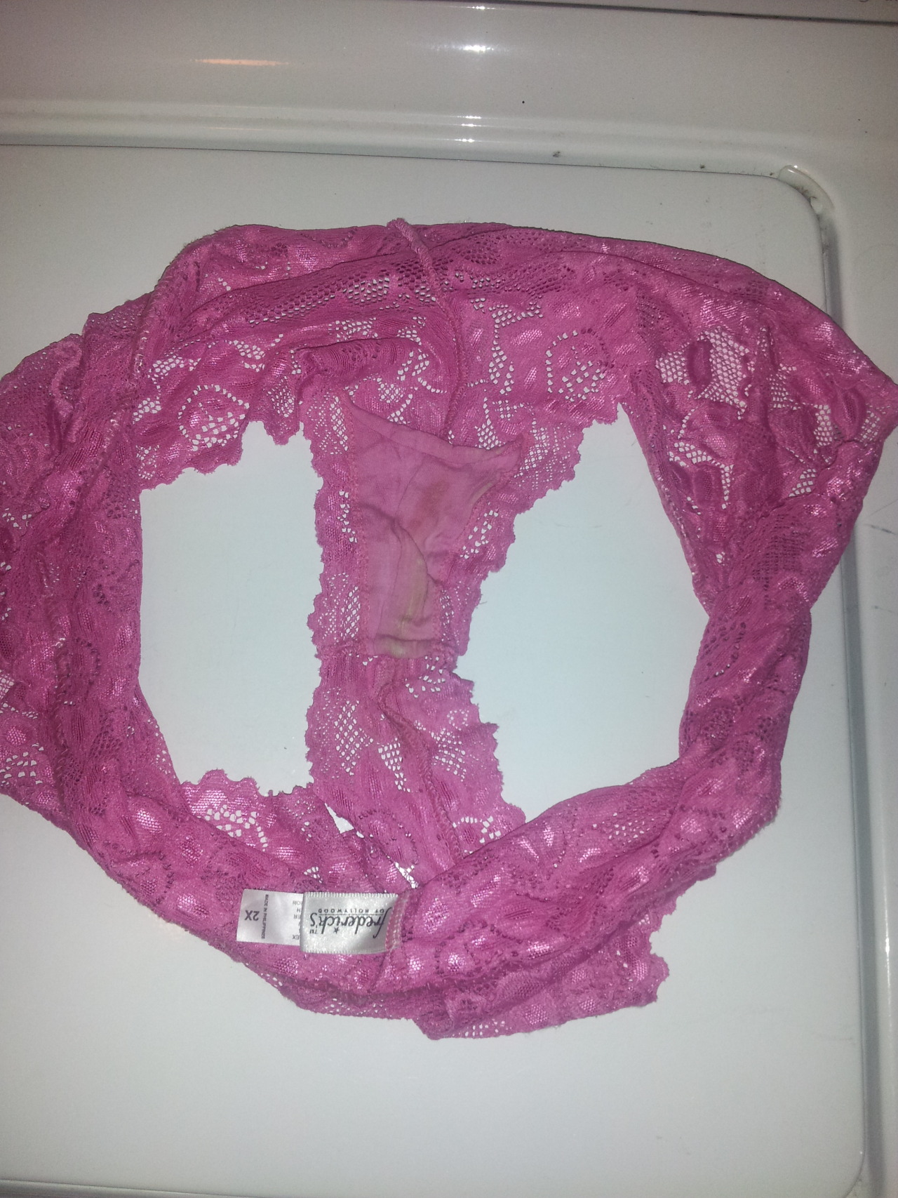 stewtx submitted: Wife creamy panties! Note: stewtx also submitted some period pics,