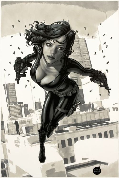 senseorsensuality:  Black Widow by Aype Beven     