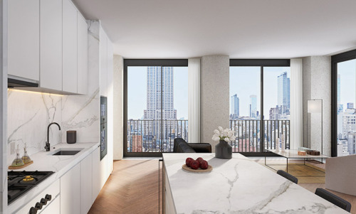 {David Chipperfield’s design for his first residential project in New York has the architect’s signa