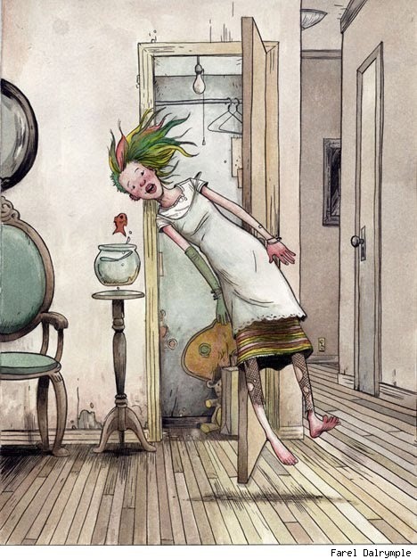 zonanegativa:  Muestras del arte de Farel Dalrymple autor nominado este año al premio Eisner al Mejor Cómic Digital por It Will All Hurt 