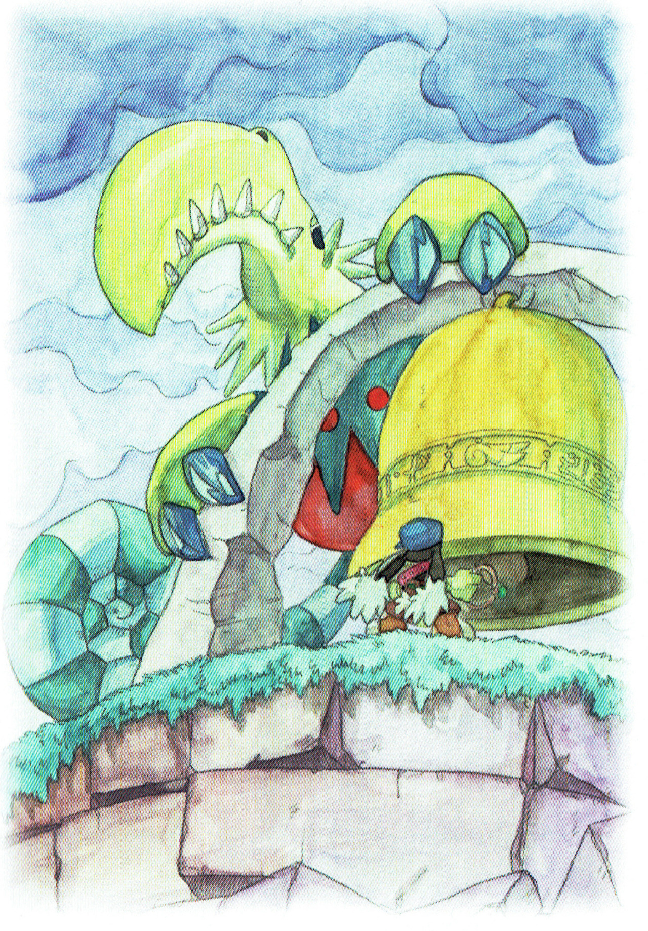 thevideogameartarchive:  Some amazing story artwork from Klonoa: Door To Phantomile.