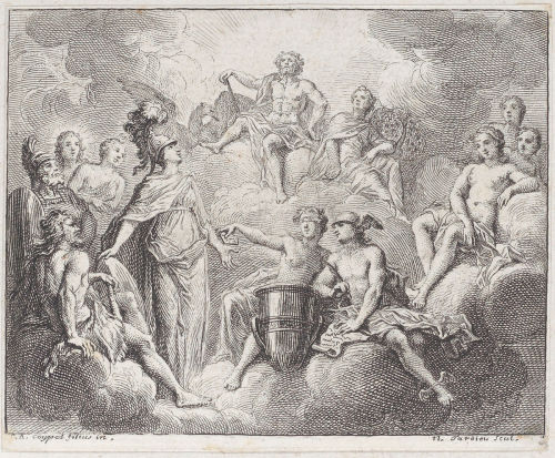 The Lottery of Jupiter by Nicolas Henry Tardieu (1719)