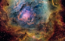 astrowhat:  The Busy Centre of the Lagoon Nebula.