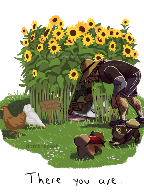 ludwigplayingthetrombone:Zahra always stays for a bit in the summer at the mchan farm, so hanzo made