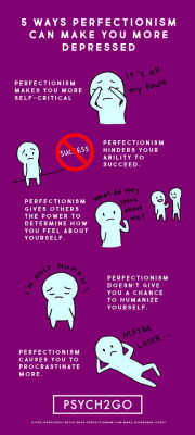 psych2go:  Read Full Article Here: 5 Ways Perfectionism Can Make You More Depressed … - Psych2Go  Follow @psych2go for more! 