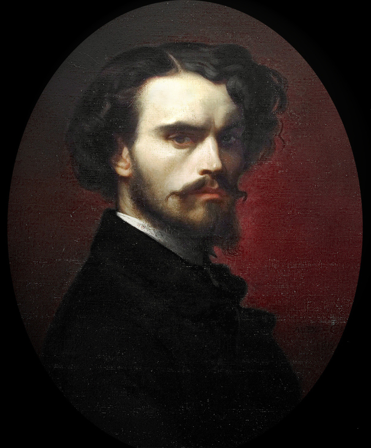 aqua-regia009: Alexandre Cabanel - Self-Portrait, 1852.    