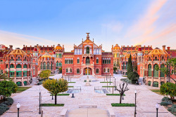 travelingcolors:  Sant Pau Hospital, Barcelona | Spain (by David Cardelus) Sant Pau hospital, UNESCO’s World Heritage sites since 1997, has been completely renovated and accessible to the general public. Located several blocks away from Sagrada Familia,