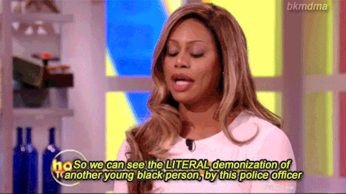 fuckyeahlavernecox:Laverne Cox weighs in on Ferguson on The View