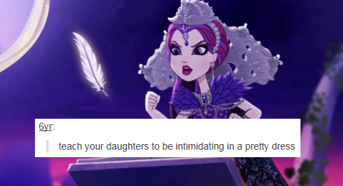 puzzle-dragon:  Raven Queen   Text Posts [Cap Credit: everafterhighcaps] 