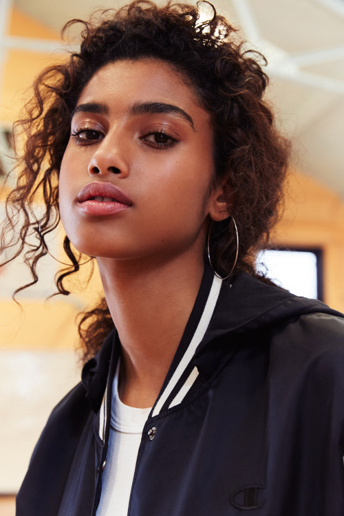 degarcons:Imaan Hammam for Urban Outfitters and Champion Collaboration