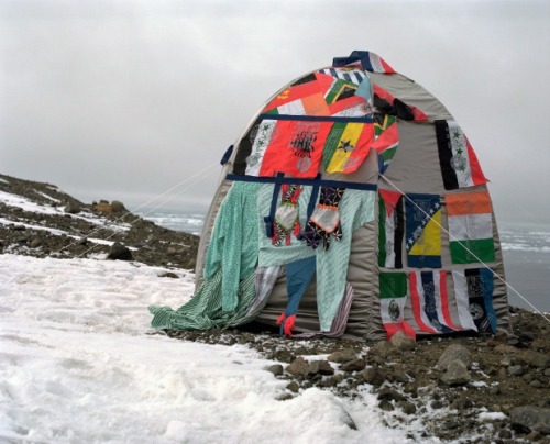 Lucy Orca: Antarctic Village, No Borders, Métisse FlagFrom February to March 2007, travelling from B
