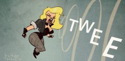 Black Canary - Cartoony Pinupspeed Drawing - Https://www.youtube.com/watch?v=P4Gmlgan4P0With