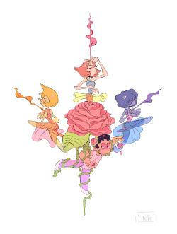 finetz:  AU where crystal gems are just Pearls!