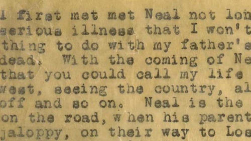 likeafieldmouse:Jack Kerouac’s On the Road“Using a manual typewriter in a New York City loft, Jack K