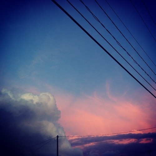 Crazy #sunset tonight. #stormclouds #clouds #weather #michigan #sky