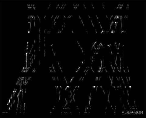alidasun:  Outtakes from “Dividing Lines” 3D mapping projection in Weimar, Germany.