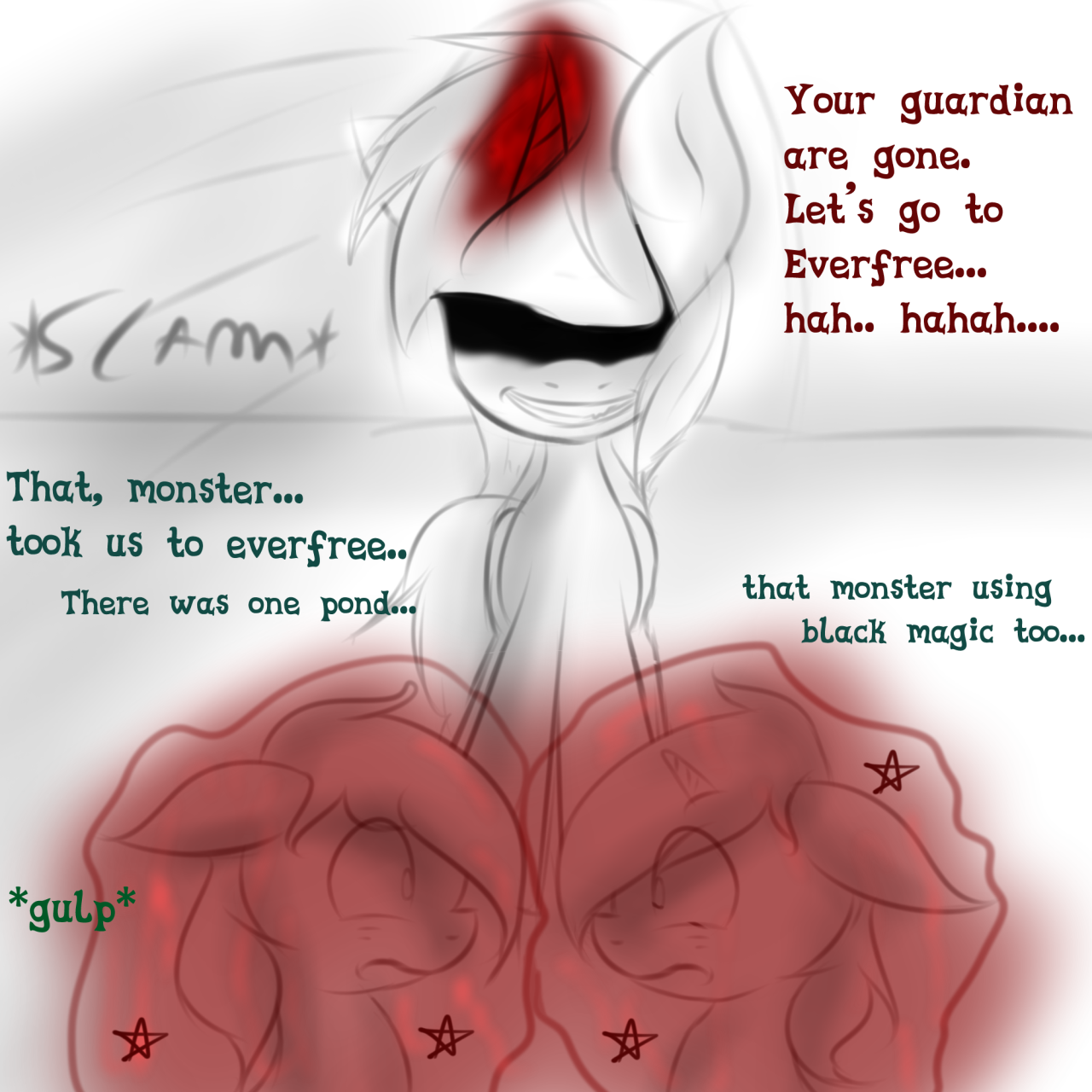askshinytheslime:  Mint/Snow: …………… Shin: Cheer up girls, I’m here right?