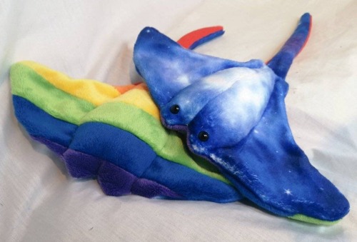 sosuperawesome:Pride Galaxy Manta RaysprideNplush on Etsy