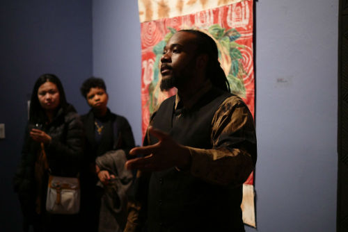 I want to thank everyone for coming out to the opening reception for &ldquo;Black Gods Live&rdquo; I