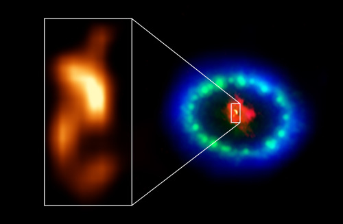 kaijuno: spacetimewithstuartgary: ALMA FINDS POSSIBLE SIGN OF NEUTRON STAR IN SUPERNOVA 1987A Two te