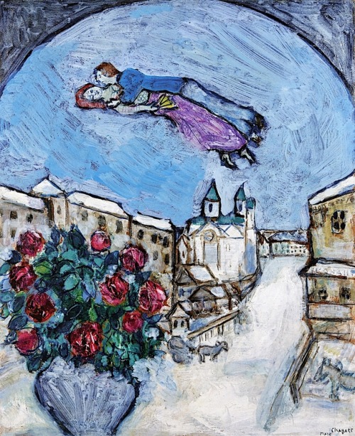 dayintonight: Lovers in the Sky Marc Chagall circa 1928-1930