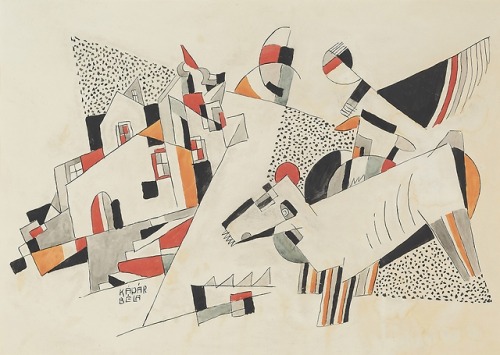 Béla KádárCity composition, circa 1920