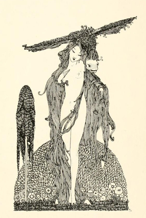 Harry Clarke aka Henry Patrick Clarke (Irish, 1889–1931, b. Dublin, Ireland) - Illustration from Pea