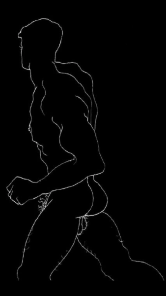 newloverofbeauty:  Jean Cocteau:  Nude running
