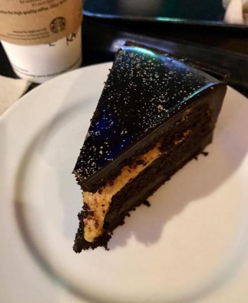 [I ate] Chocolate Cake with caramel filling