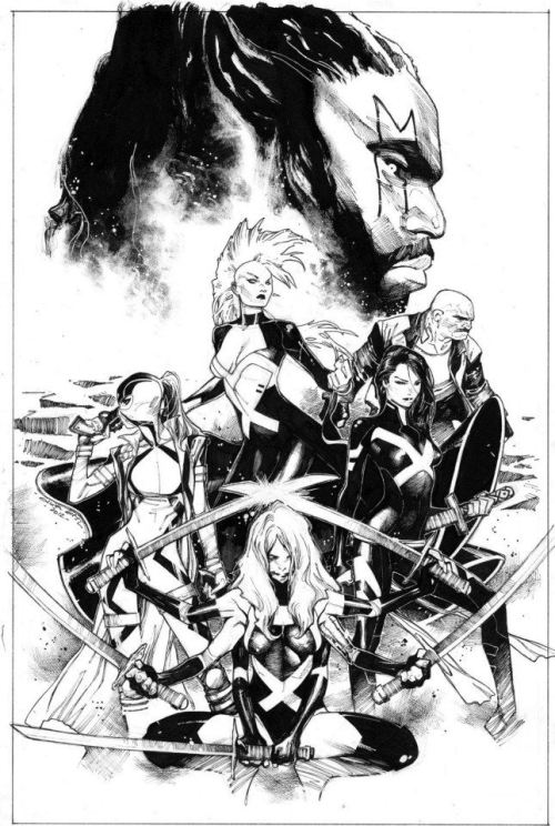 bear1na:  Uncanny X-Force, X-Men (50th Anniversary), Thor, Loki, Avengers (Seige), Wolverine, Galactus, and Hela by Olivier Coipel