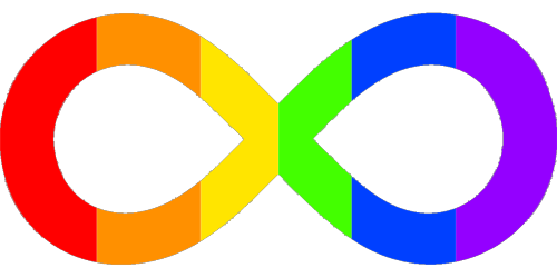 Autism symbol discord emojis. In order: Rainbow striped, pastel striped, rainbow gradient, and paste