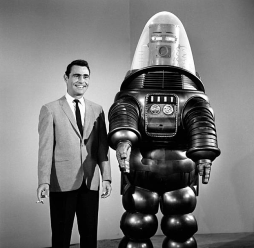 oldshowbiz:Rod Serling versus Robby the Robot
