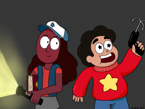 If their universes crossed, I’d think that Steven would be a lot like Mabel and Connie a lot like Di