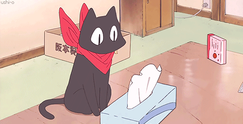 Black Cat, Red Bandana, Nichijou