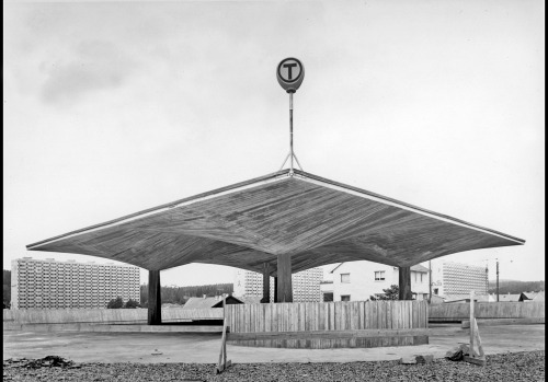 architectureofdoom:  Grorud station, Oslo metro, 1960s