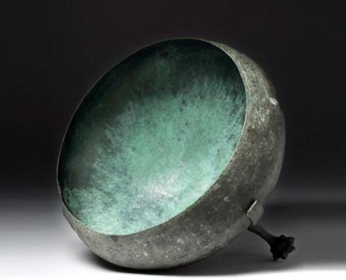 archaicwonder:  Large Urartian Bronze Cauldron with Feline Feet, 8th-6th Century BC Urartu is famous for its bronze cauldrons and their decorations, which  were cast separately and added to the relatively simple cauldron forms.  These decorations included