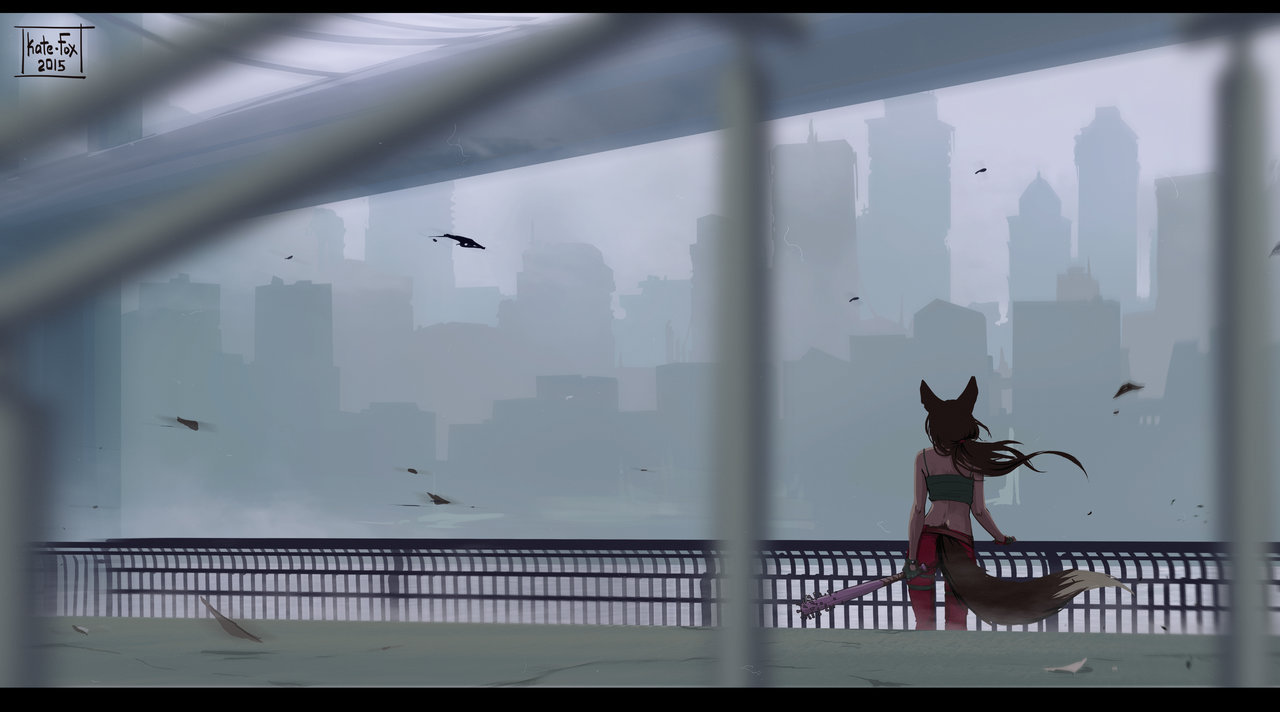 In the gray city by Kate-FoX 