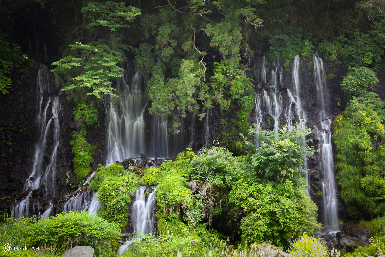 <p><b>A section of Shiraito Falls, in Shizuoka. Taken at a show shutter speed and hand held.</b> </p>
